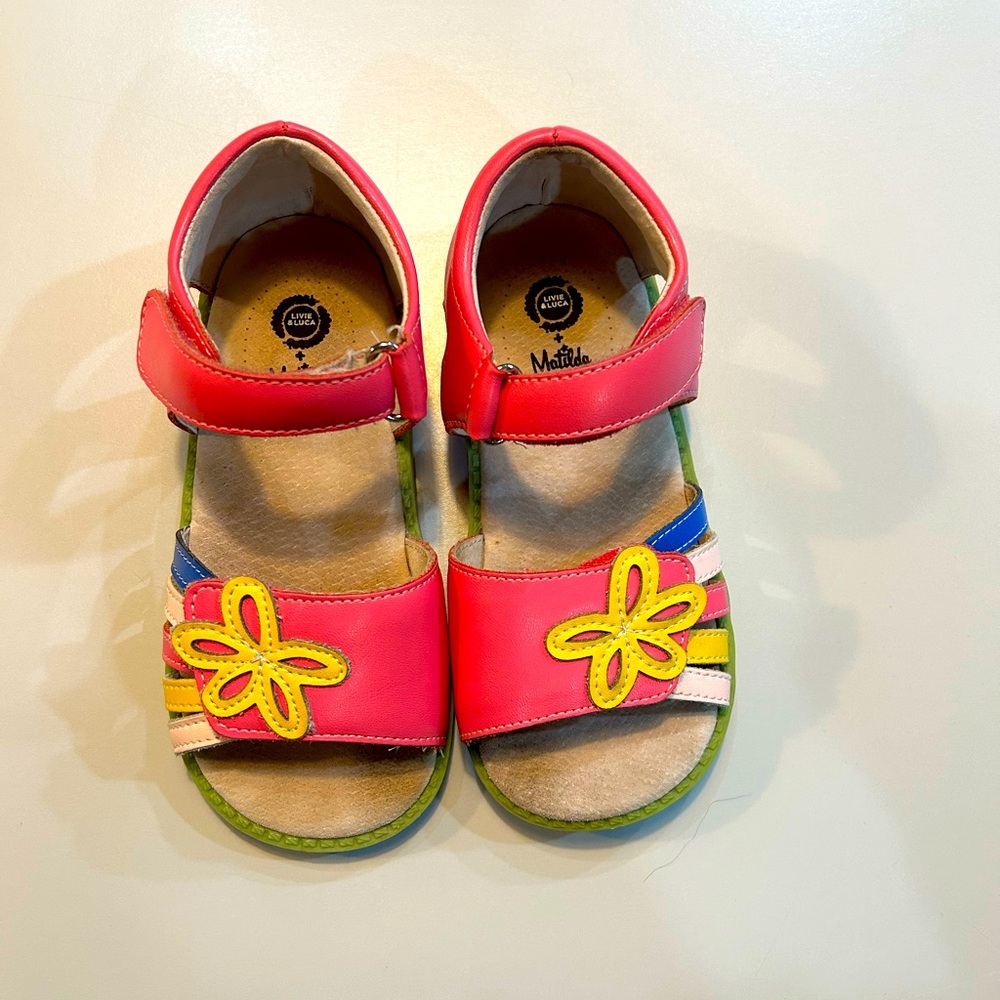 Matilda Jane Pink and Yellow Kids Sandals